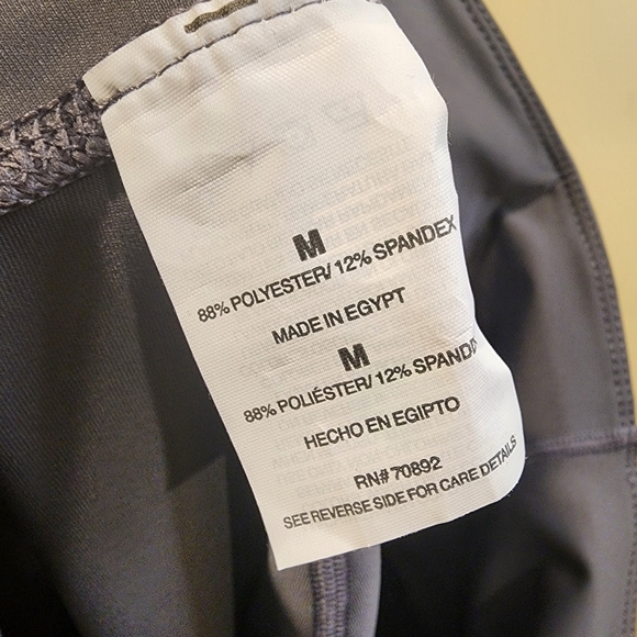 Apana Women's Gray Capri Tummy Control Athletic Leggings size M - Picture 11 of 12